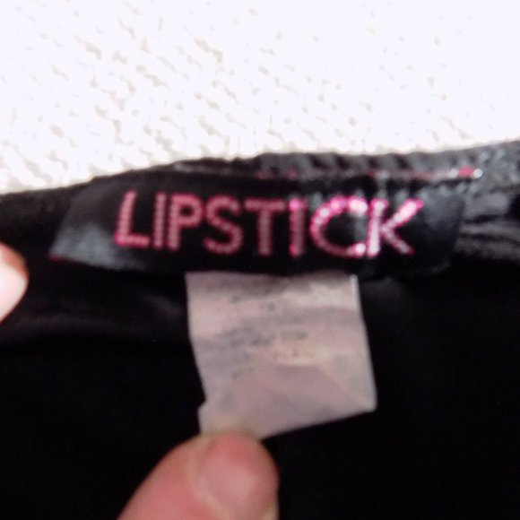 Lipstick Sexy Mini With Lace Overlay. - Picture 7 of 7